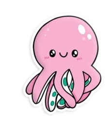 Squishable Cute Octopus Sticker